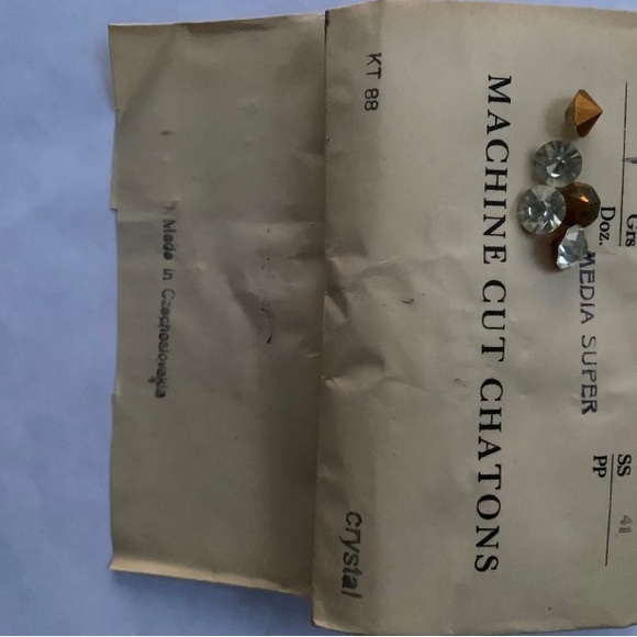 Vintage 3 GROSS lot SS 41 MEDIA SUPER CHATON CRYSTAL - Picture 3 of 3